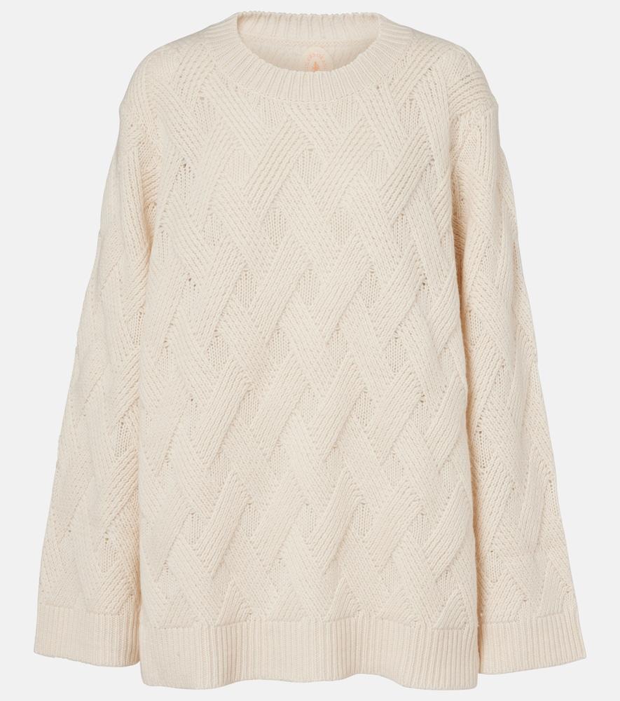 jardin des orangers oversized wool and cashmere sweater