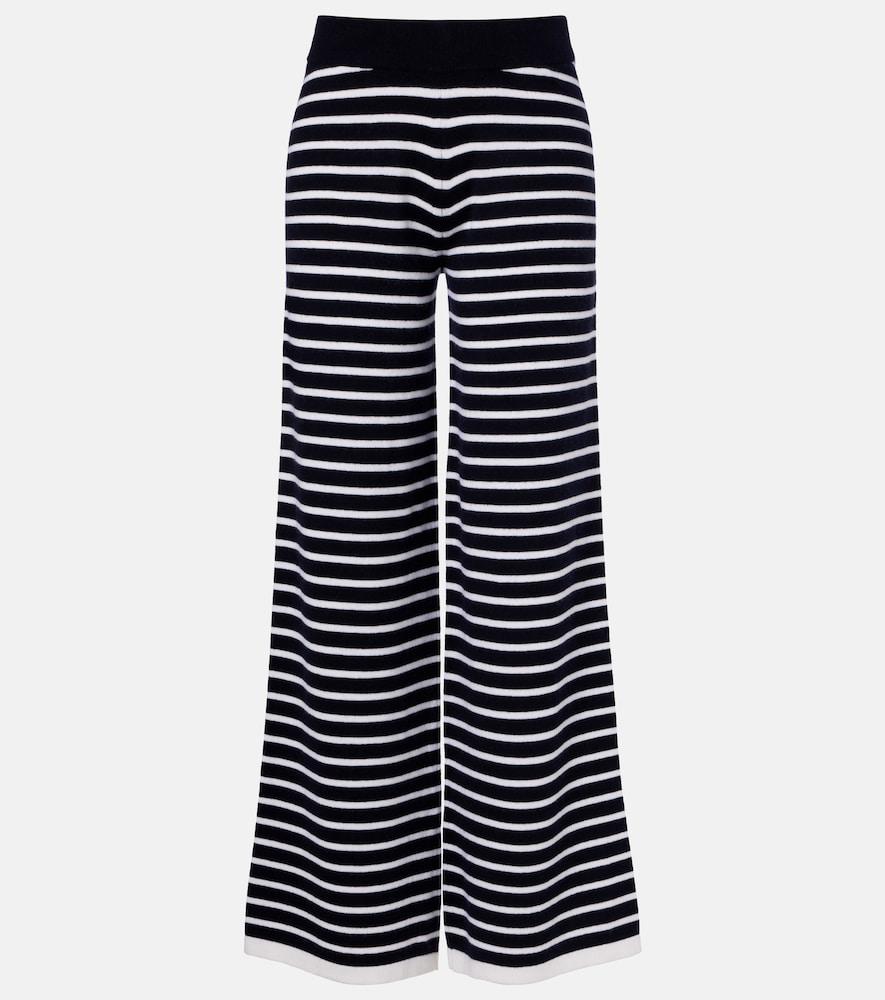 jardin des orangers striped cashmere wide