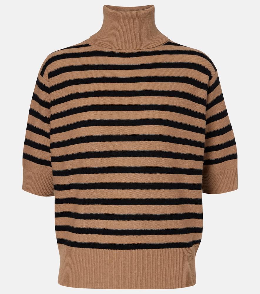 jardin des orangers striped wool and cashmere sweater