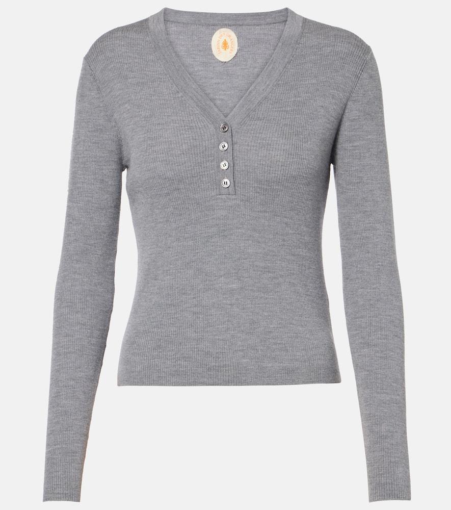 jardin des orangers virgin wool henley shirt
