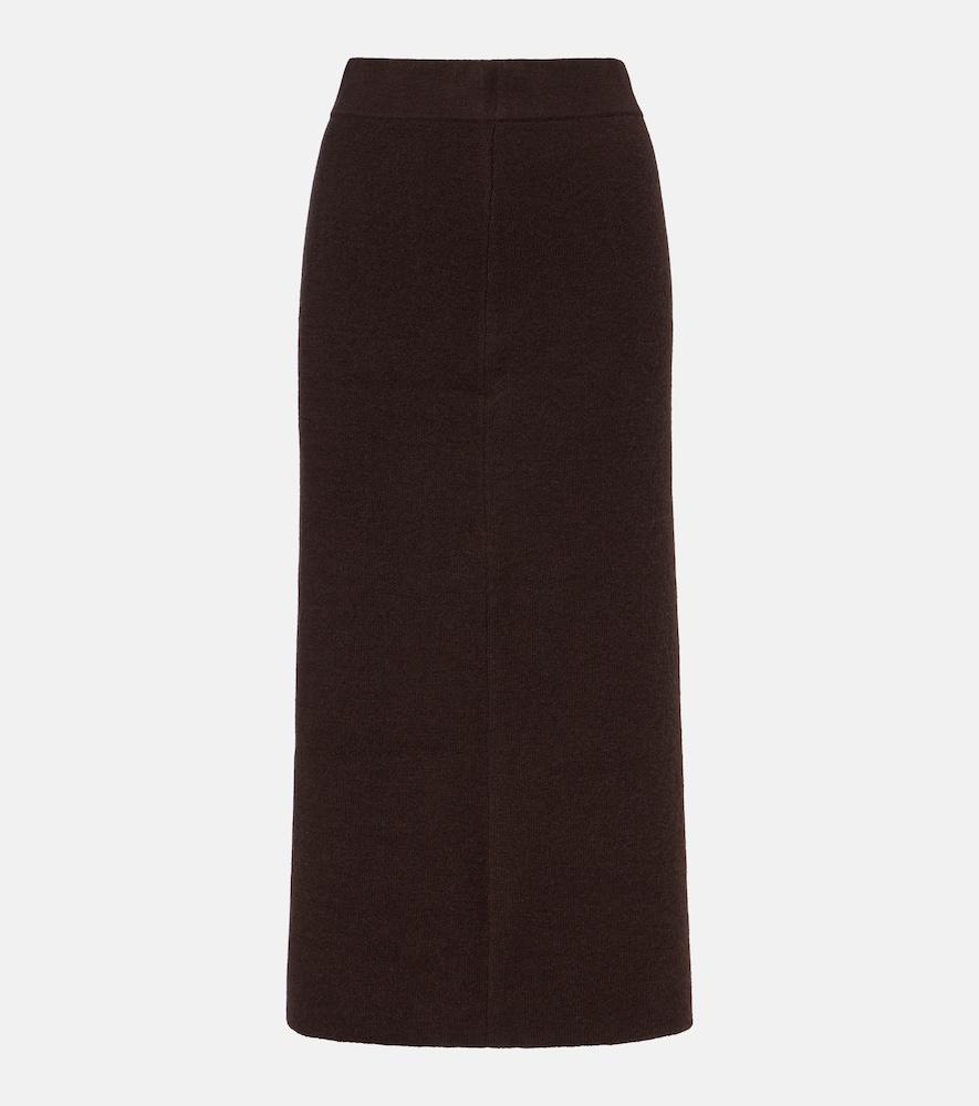 jardin des orangers wool and cashmere pencil skirt