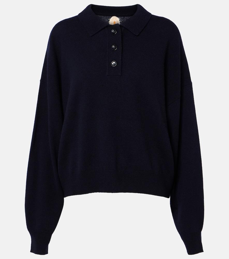 jardin des orangers wool and cashmere polo sweater