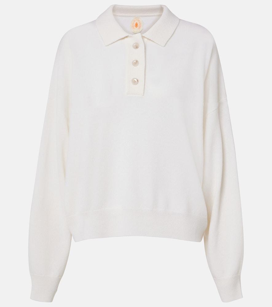 jardin des orangers wool and cashmere polo sweater