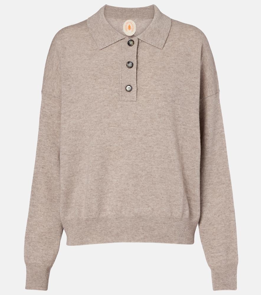 jardin des orangers wool and cashmere polo sweater