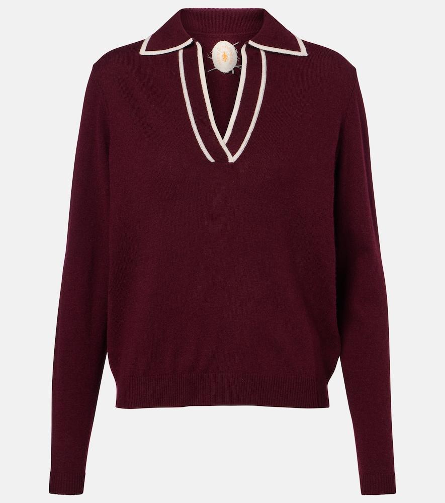 jardin des orangers wool and cashmere polo sweater