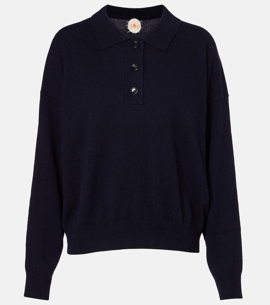 jardin des orangers wool and cashmere polo sweater