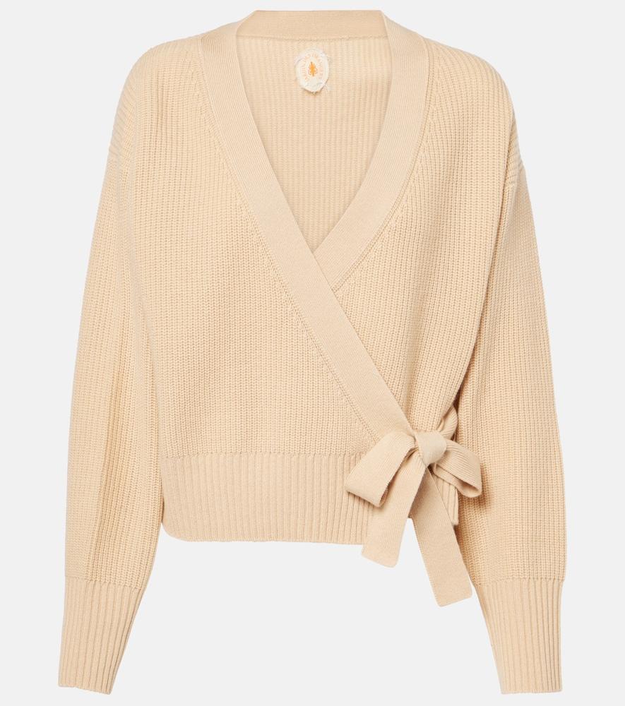 jardin des orangers wool and cashmere wrap cardigan