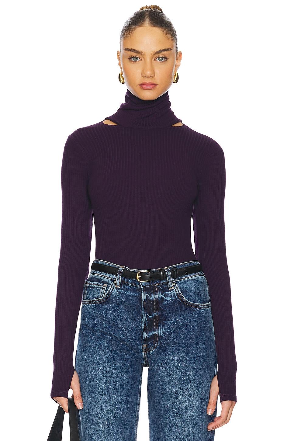 jarrett turtle neck w/ shoulder slit