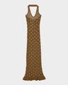 jasmine embellished knit halter dress