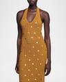 jasmine embellished knit halter dress