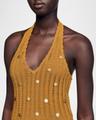 jasmine embellished knit halter dress