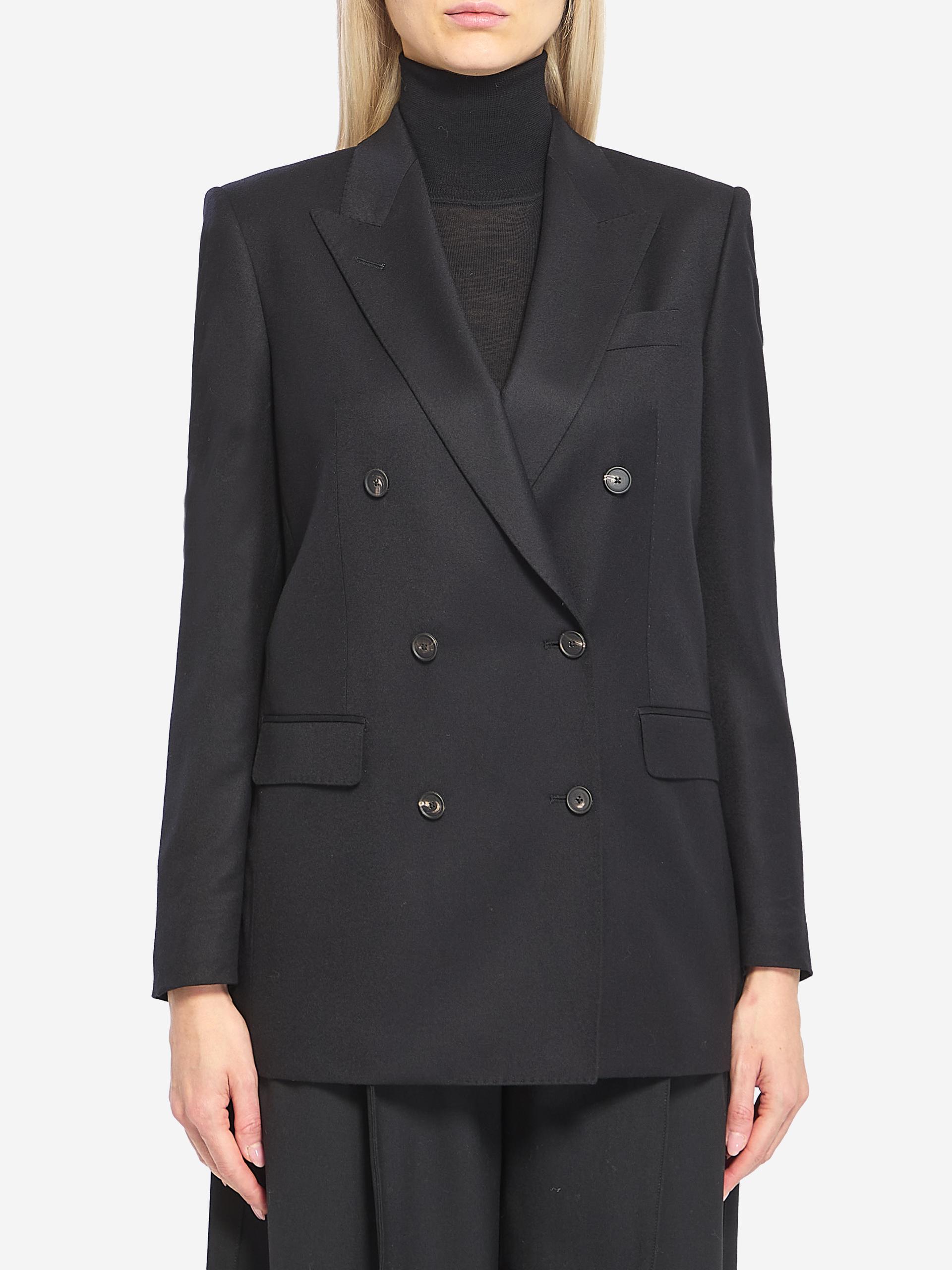 jasmine jacket in wool and silk