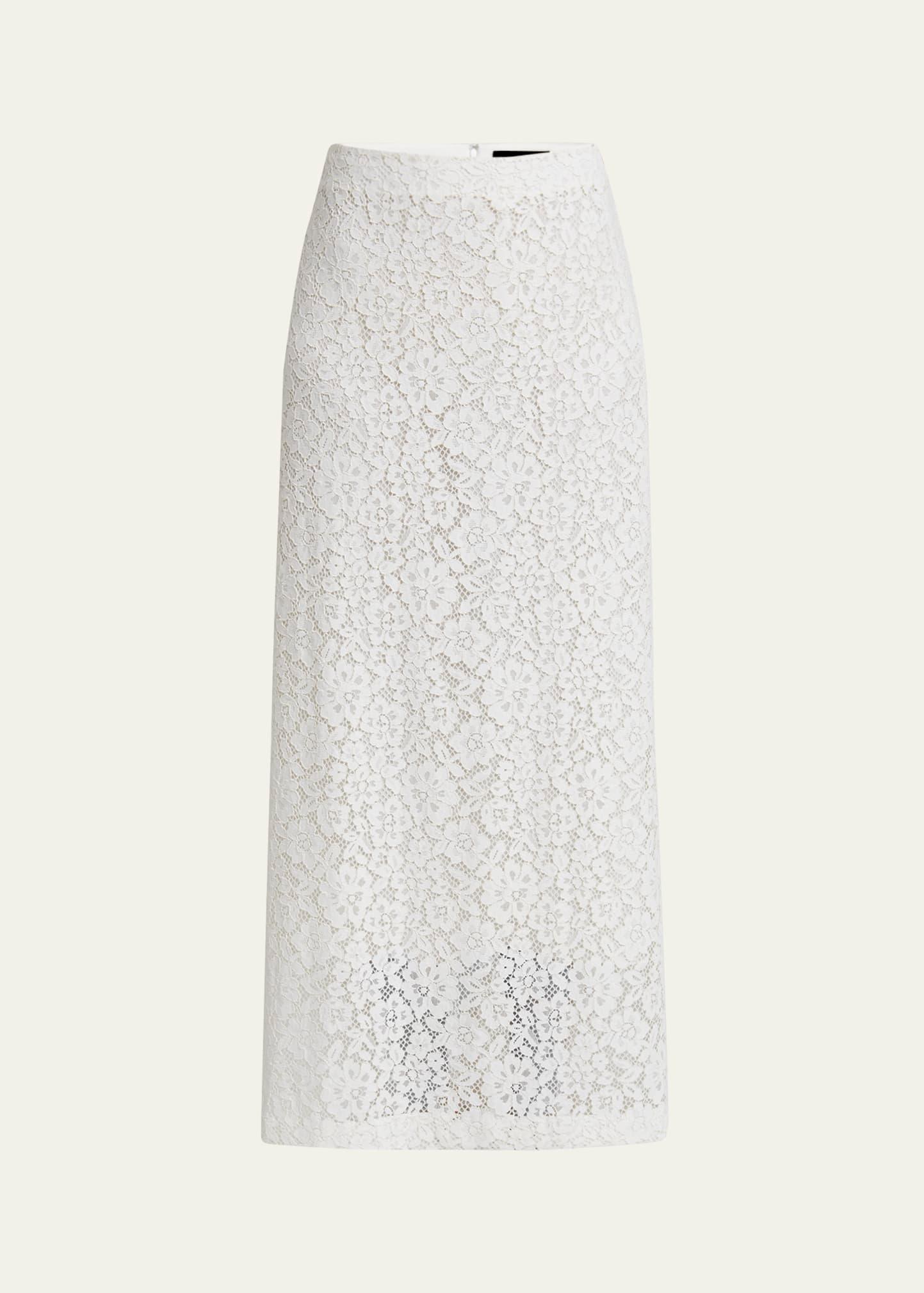 jasmine long stretch lace skirt