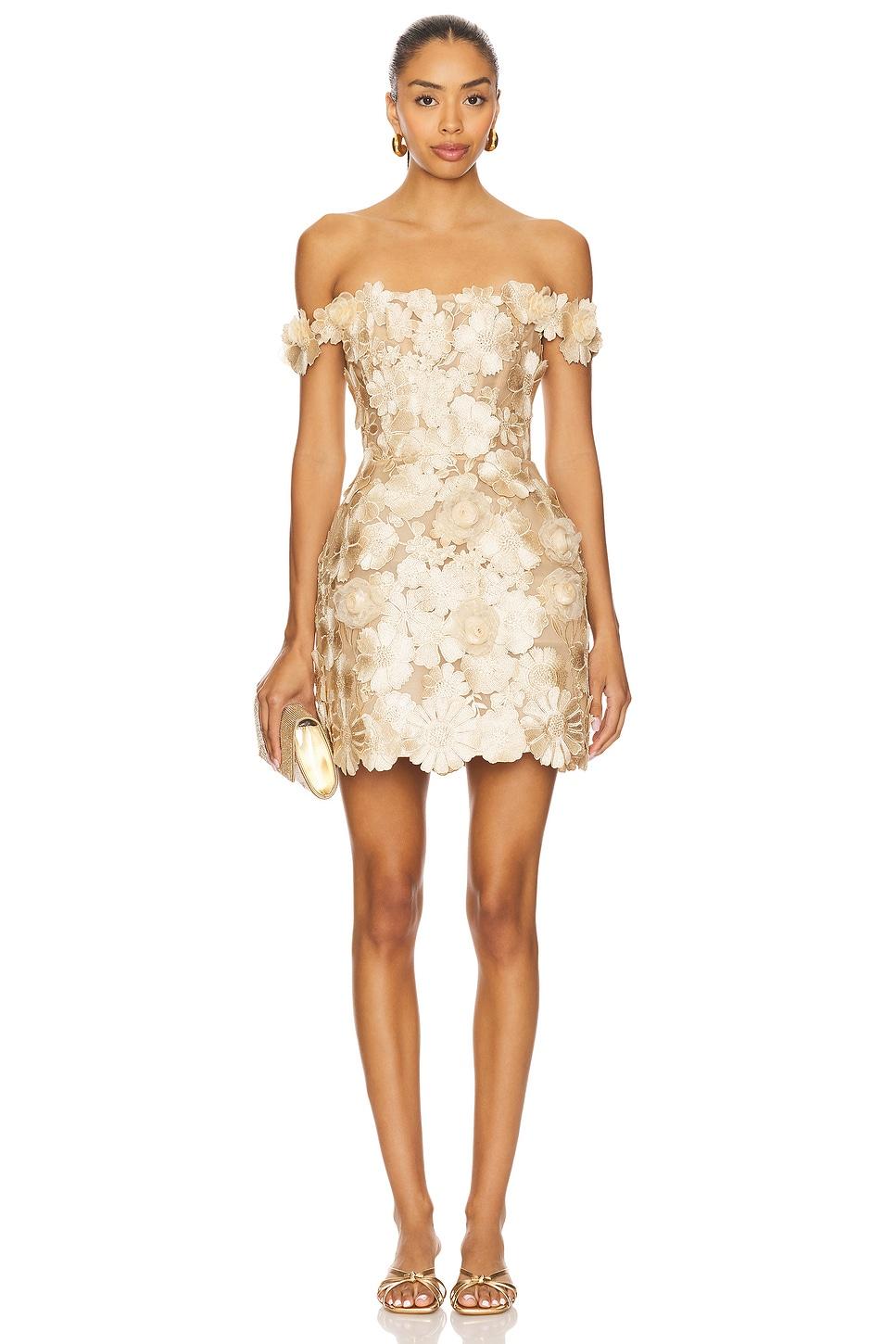 jasmine maraya off the shoulder mini dress