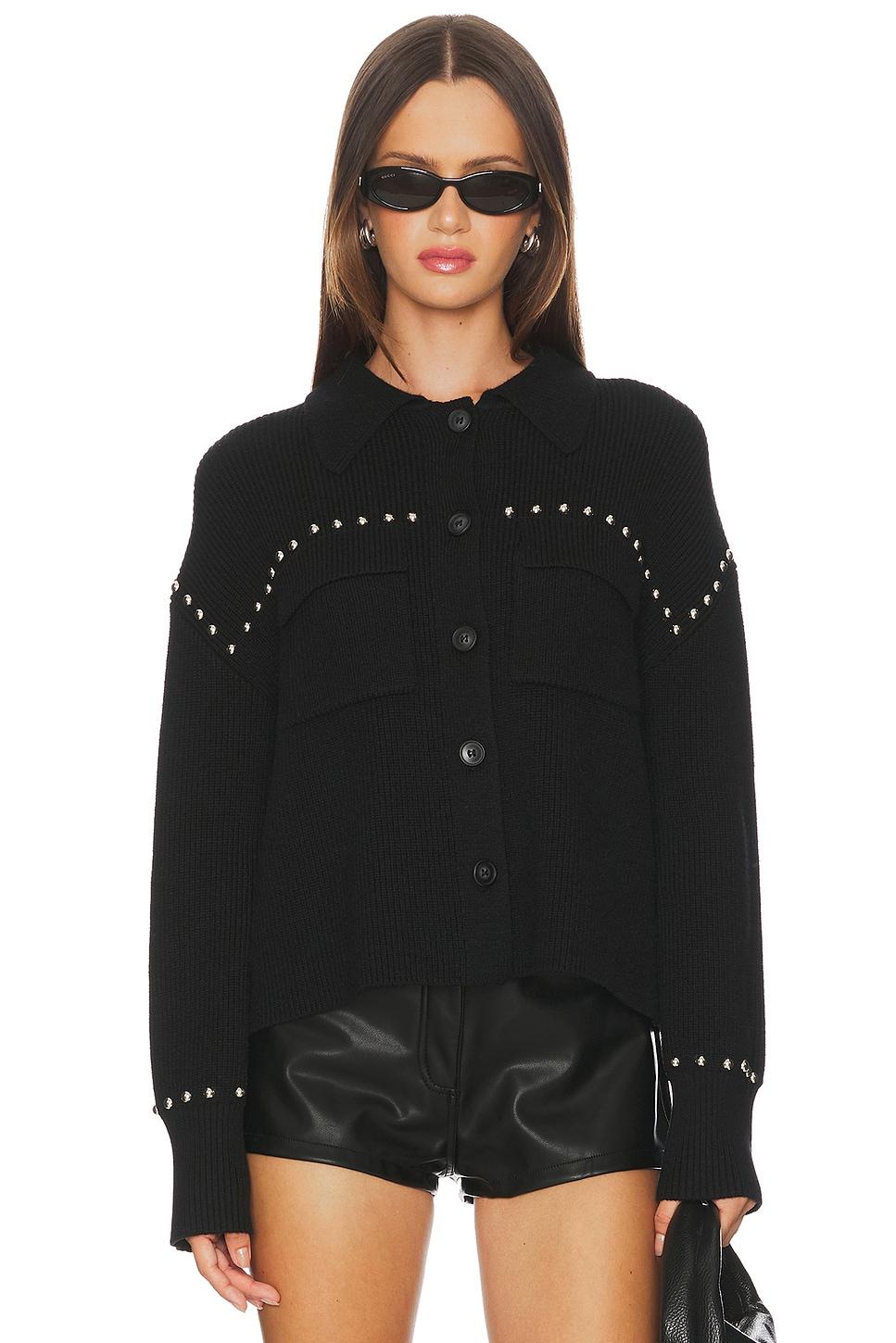 jay studded sweater jacket