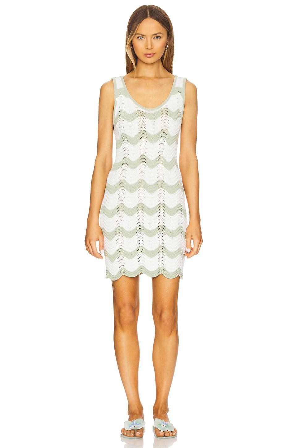jayden crochet wave mini dress