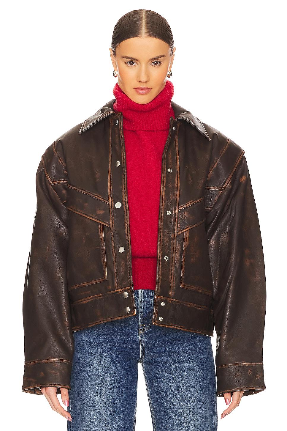 jayden distressed leather jacket