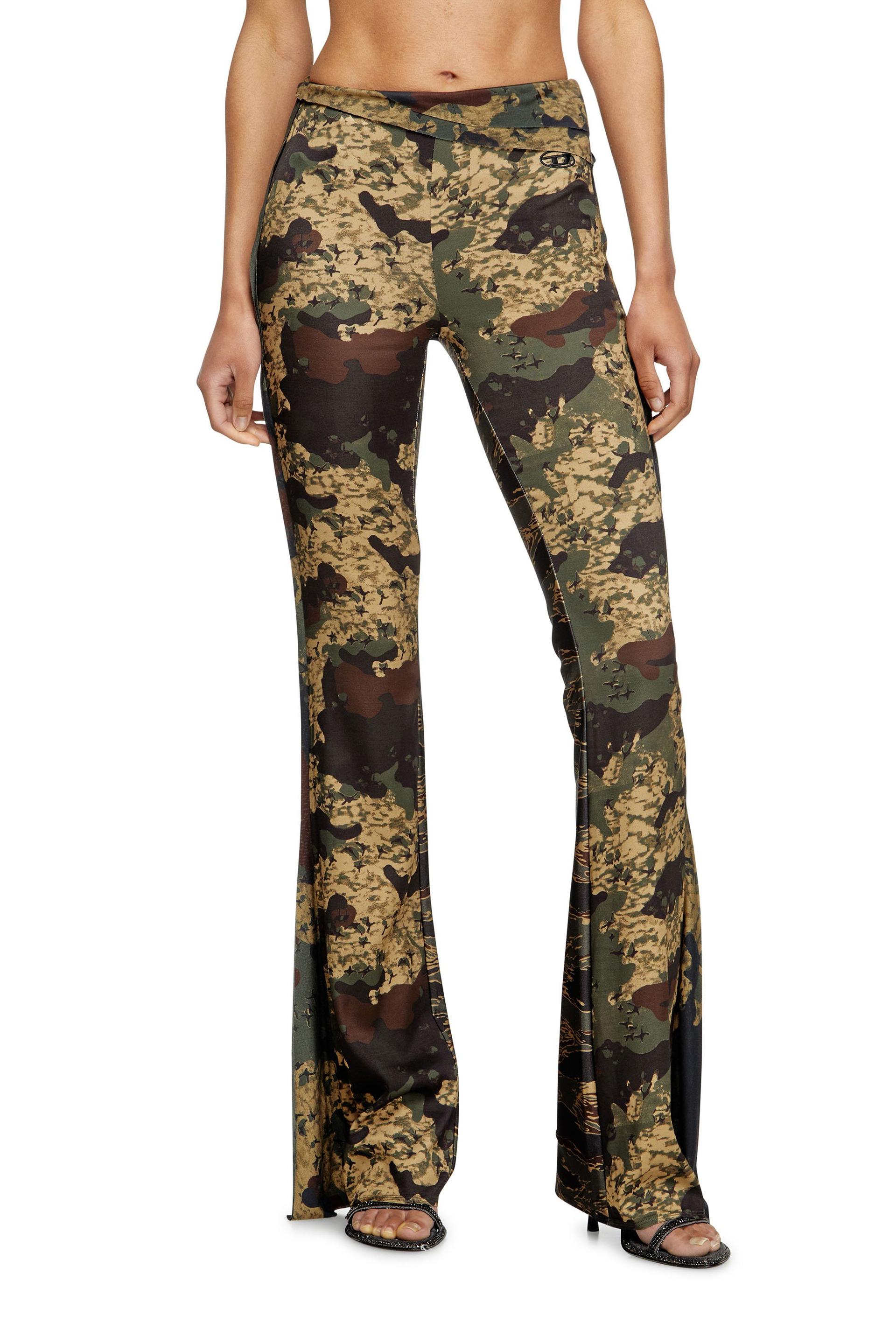 jazz pants with mixed camo prints