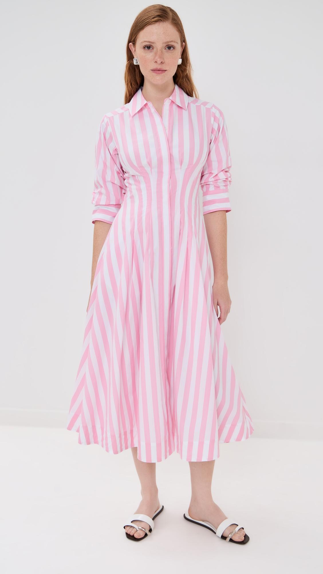 jazz pintuck midi dress