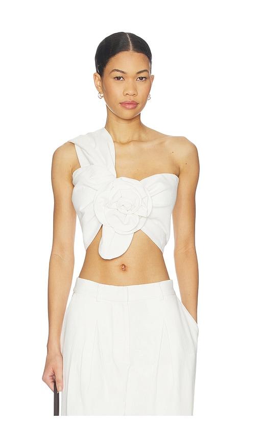 jbq camelia top in ivory.