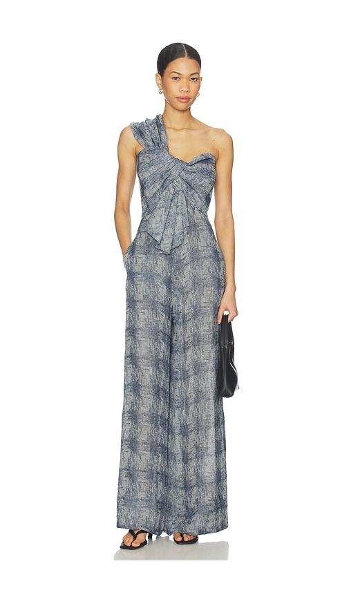 jbq eden jumpsuit in blue.