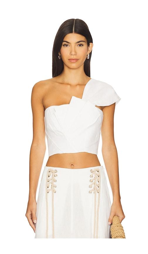 jbq opal top in white.