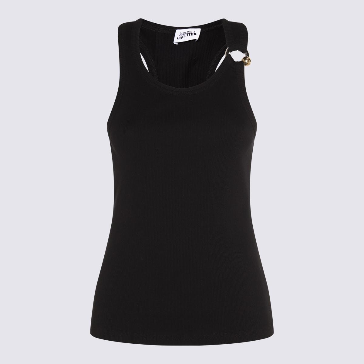 jean paul gaultier black cotton top