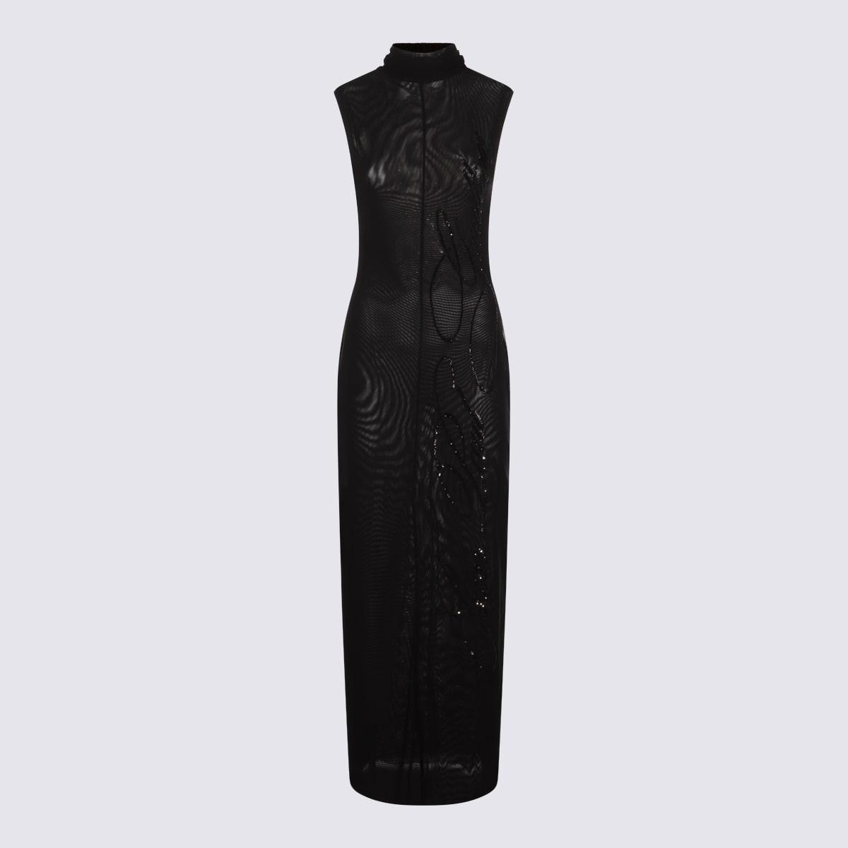 jean paul gaultier black maxi dress