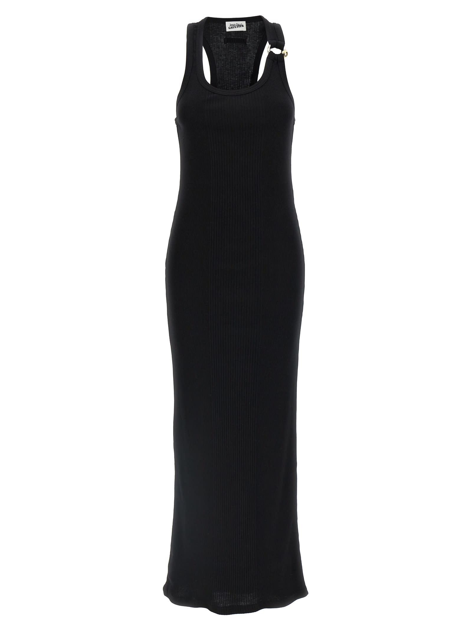 jean paul gaultier black piercing dress