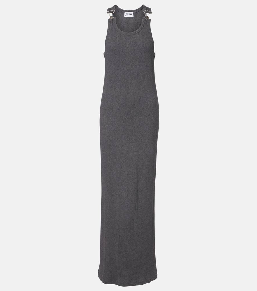 jean paul gaultier cotton jersey maxi dress