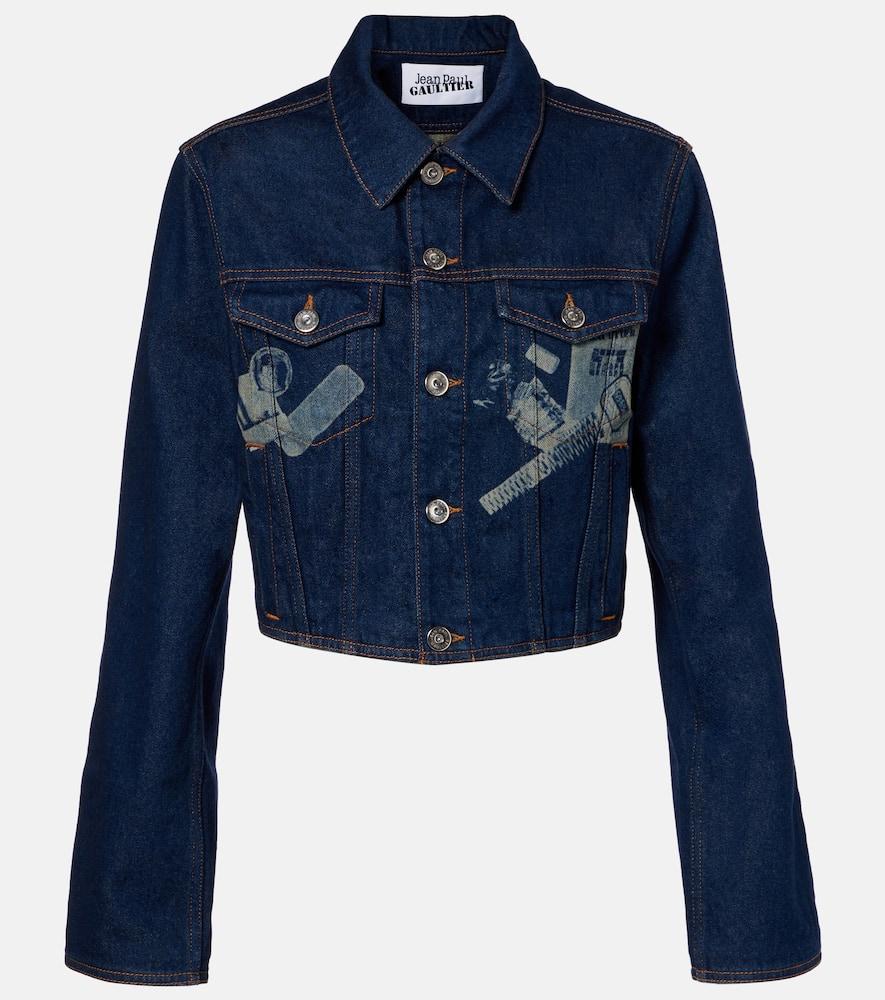 jean paul gaultier cropped denim jacket