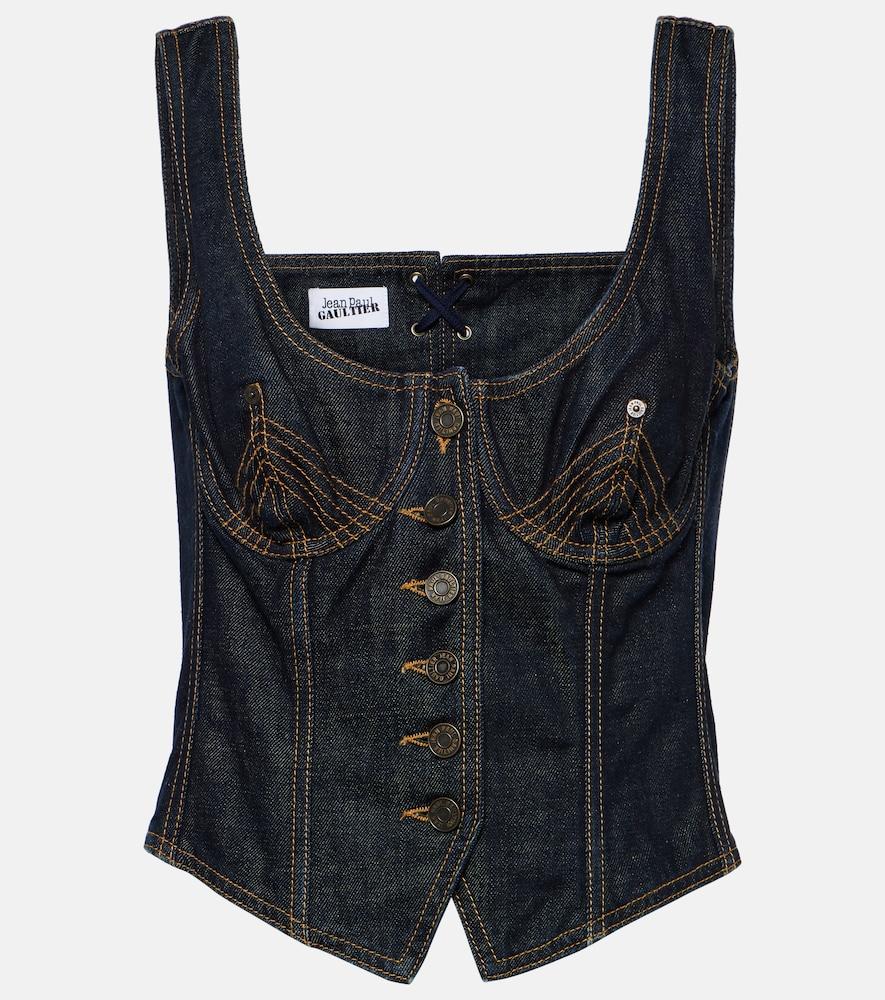 jean paul gaultier denim bustier
