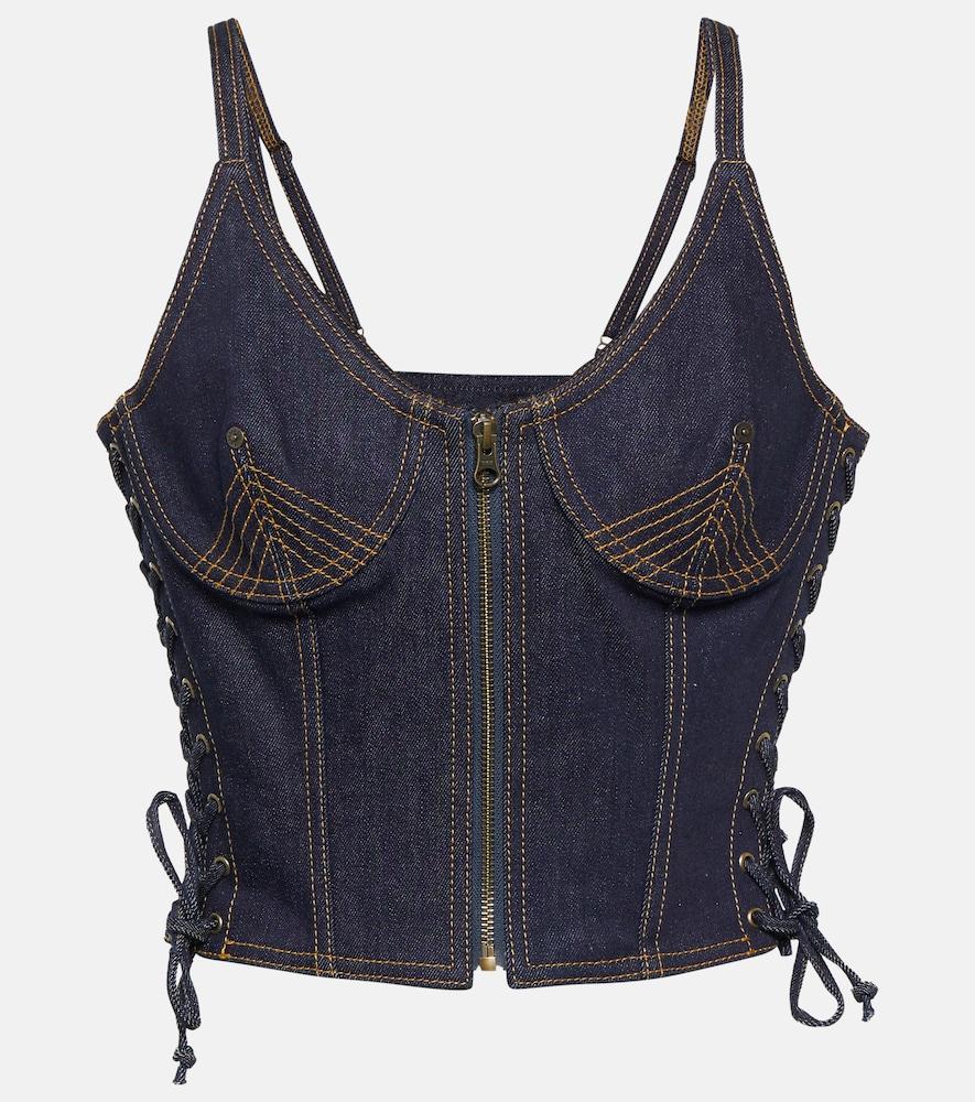 jean paul gaultier denim bustier