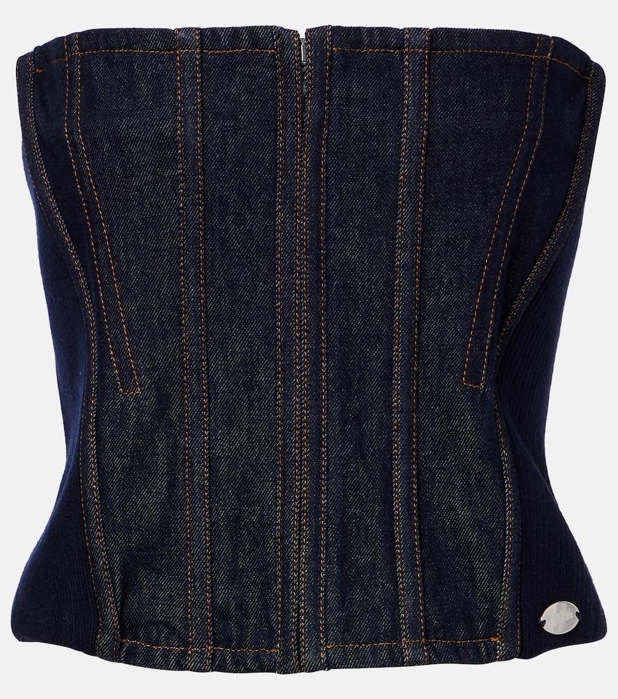 jean paul gaultier denim corset