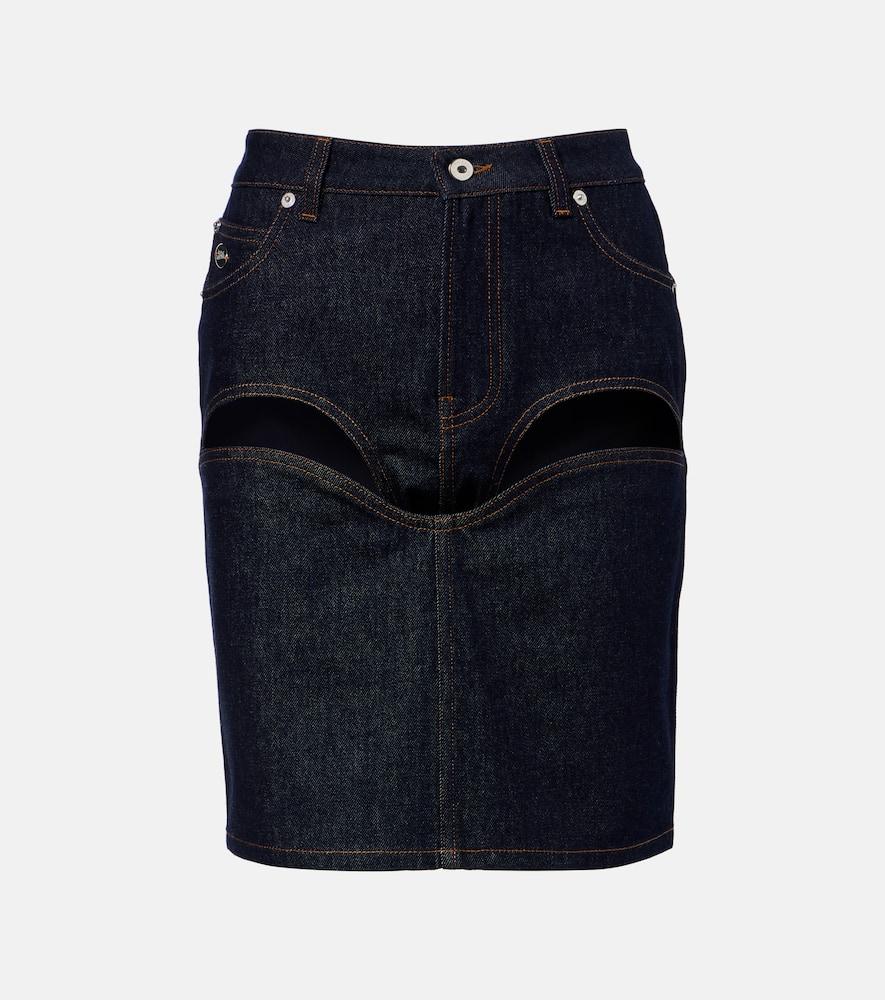 jean paul gaultier denim miniskirt