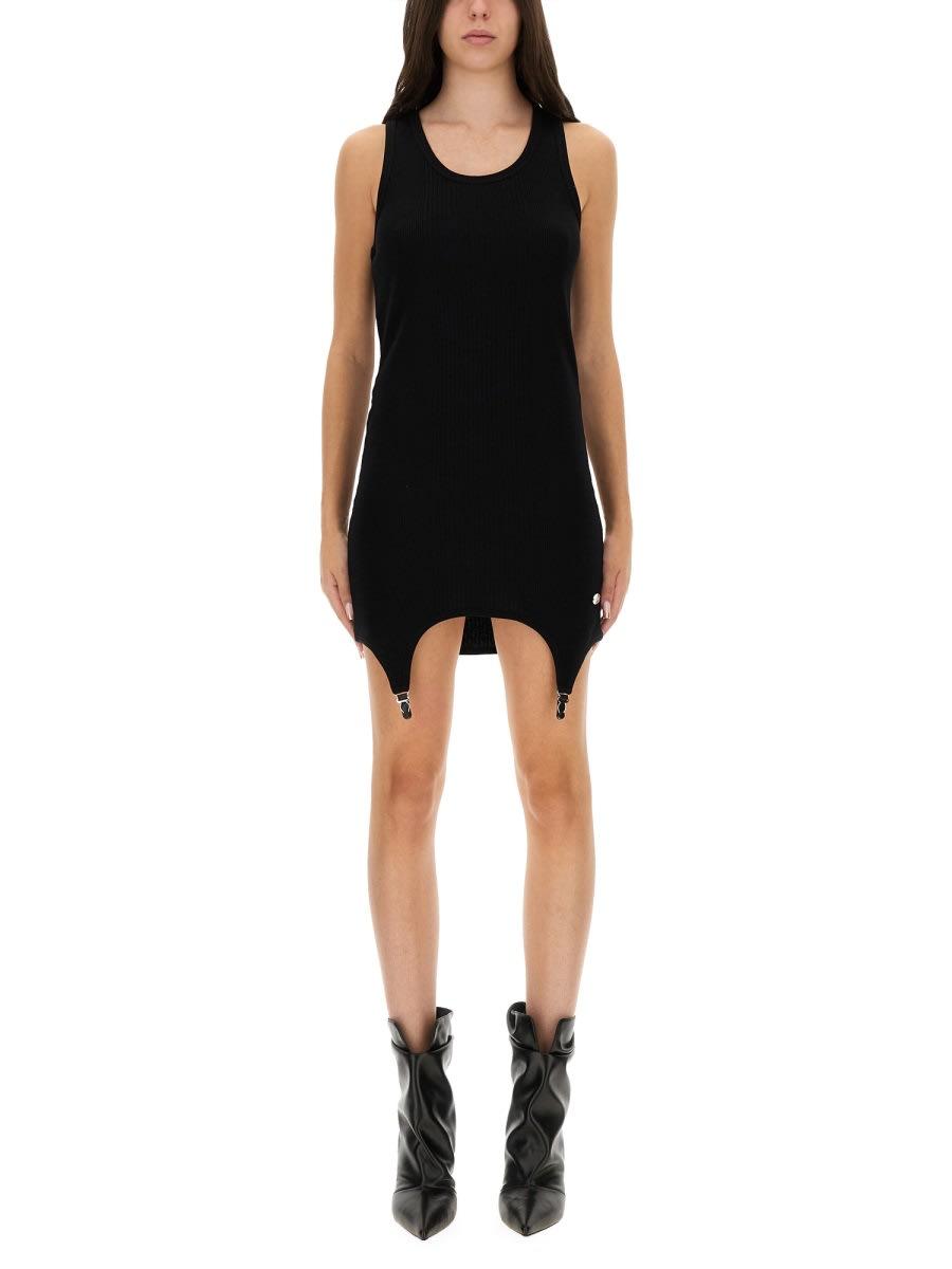 jean paul gaultier dress with garter detail