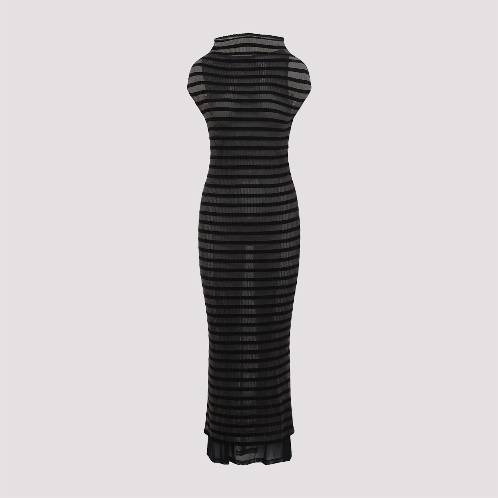jean paul gaultier mariniere stripes long dress
