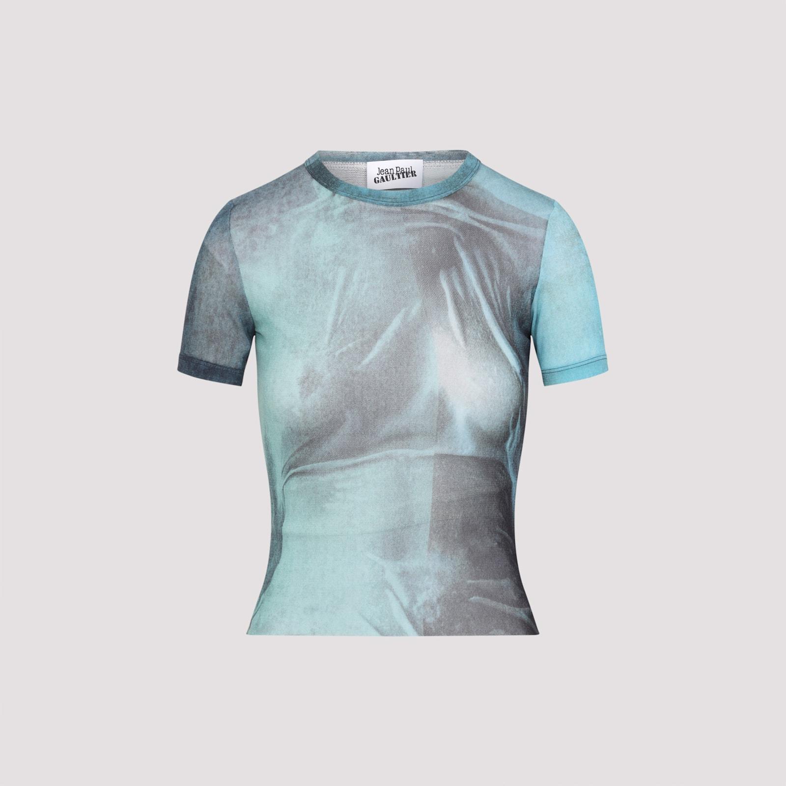 jean paul gaultier mesh baby printed water tee