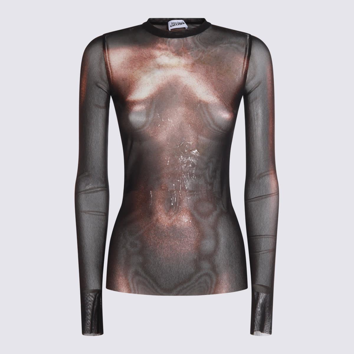 jean paul gaultier multicolor top
