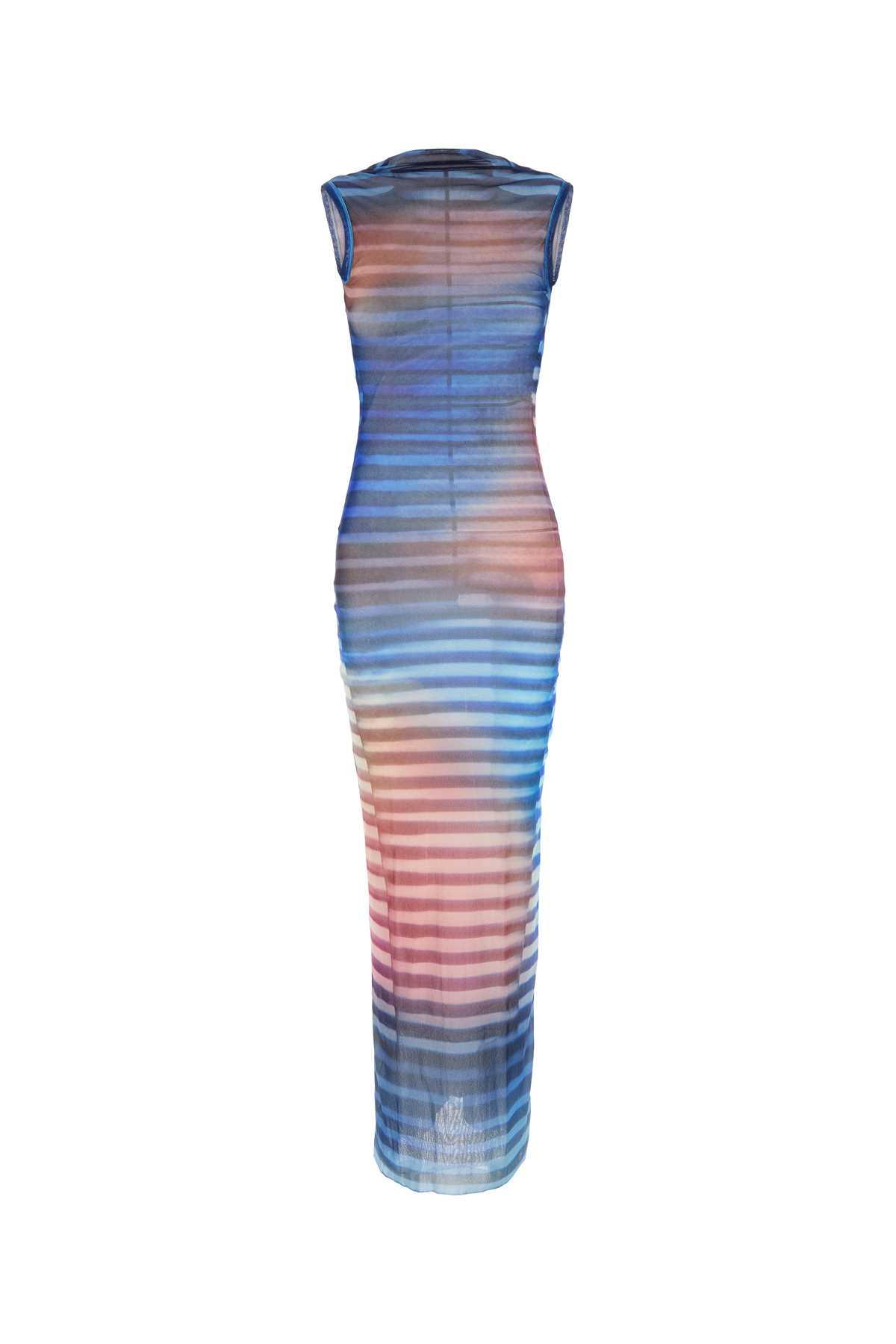 jean paul gaultier printed tulle the air dress
