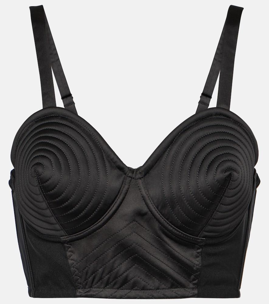 jean paul gaultier tattoo iconic satin bra top