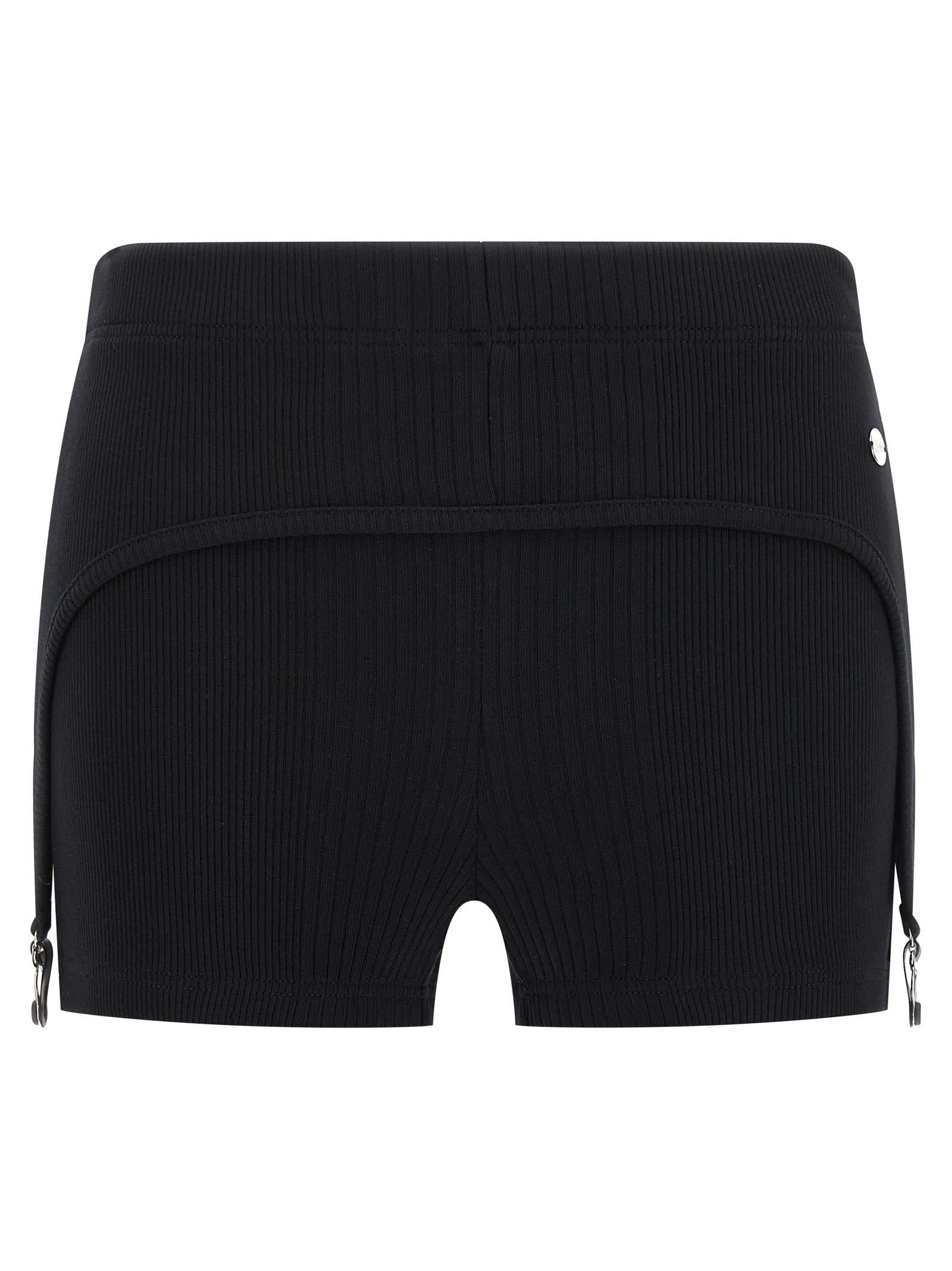 jean paul gaultier the black garter shorts