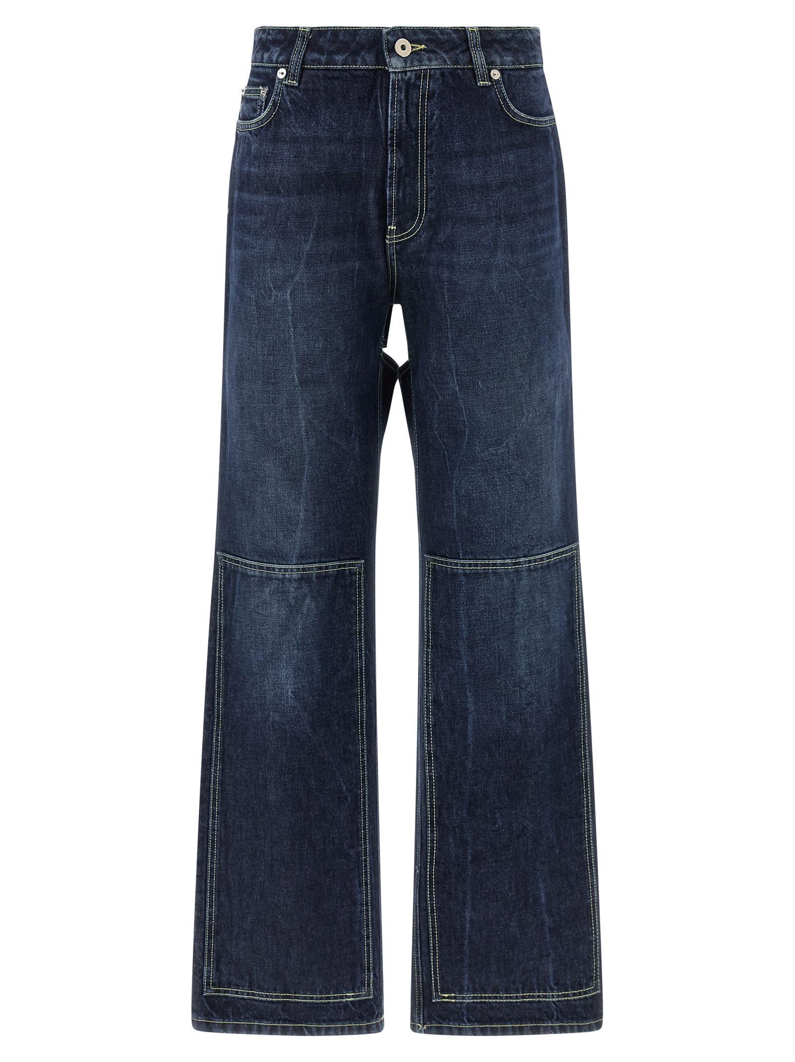 jean paul gaultier the blue cut-out jeans