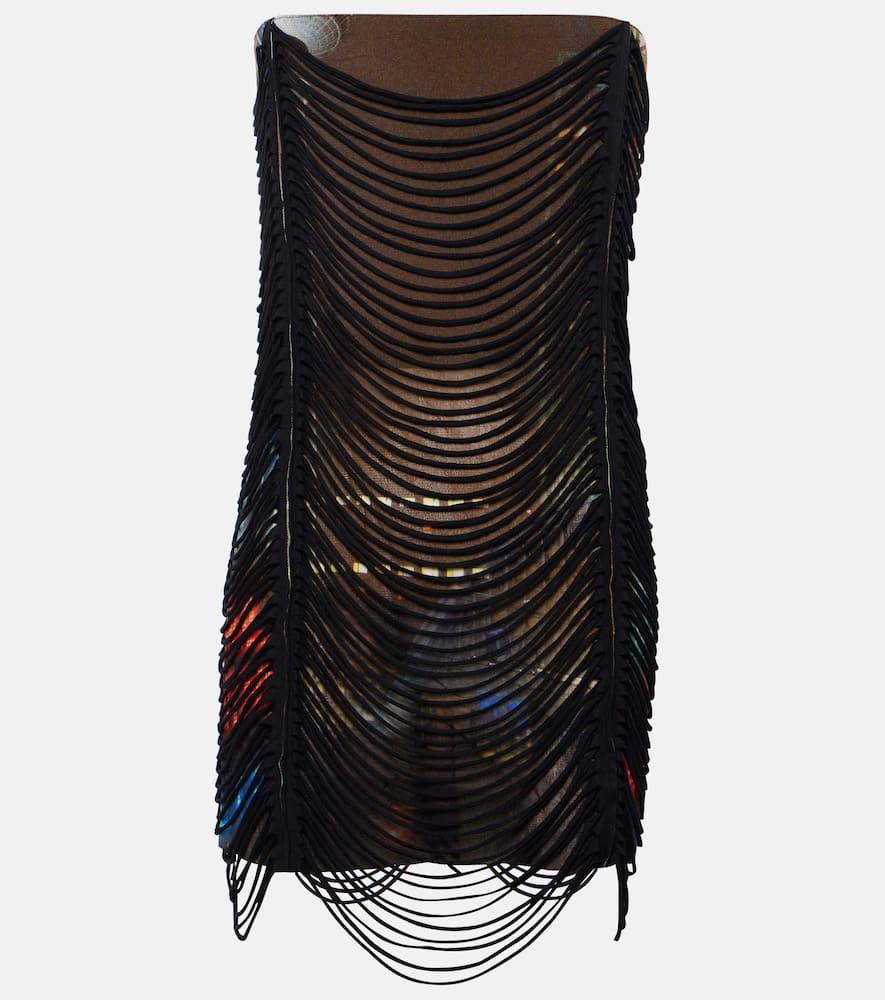 jean paul gaultier x shayne oliver printed minidress