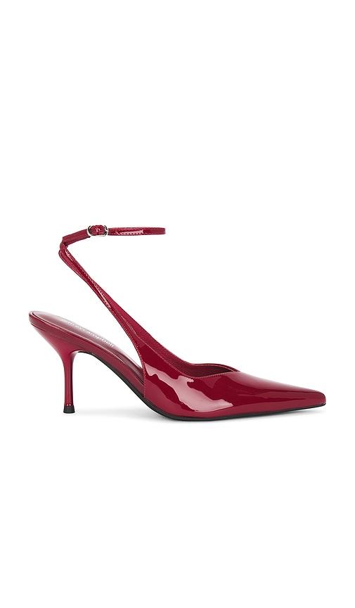 jeffrey campbell executive pump in red.