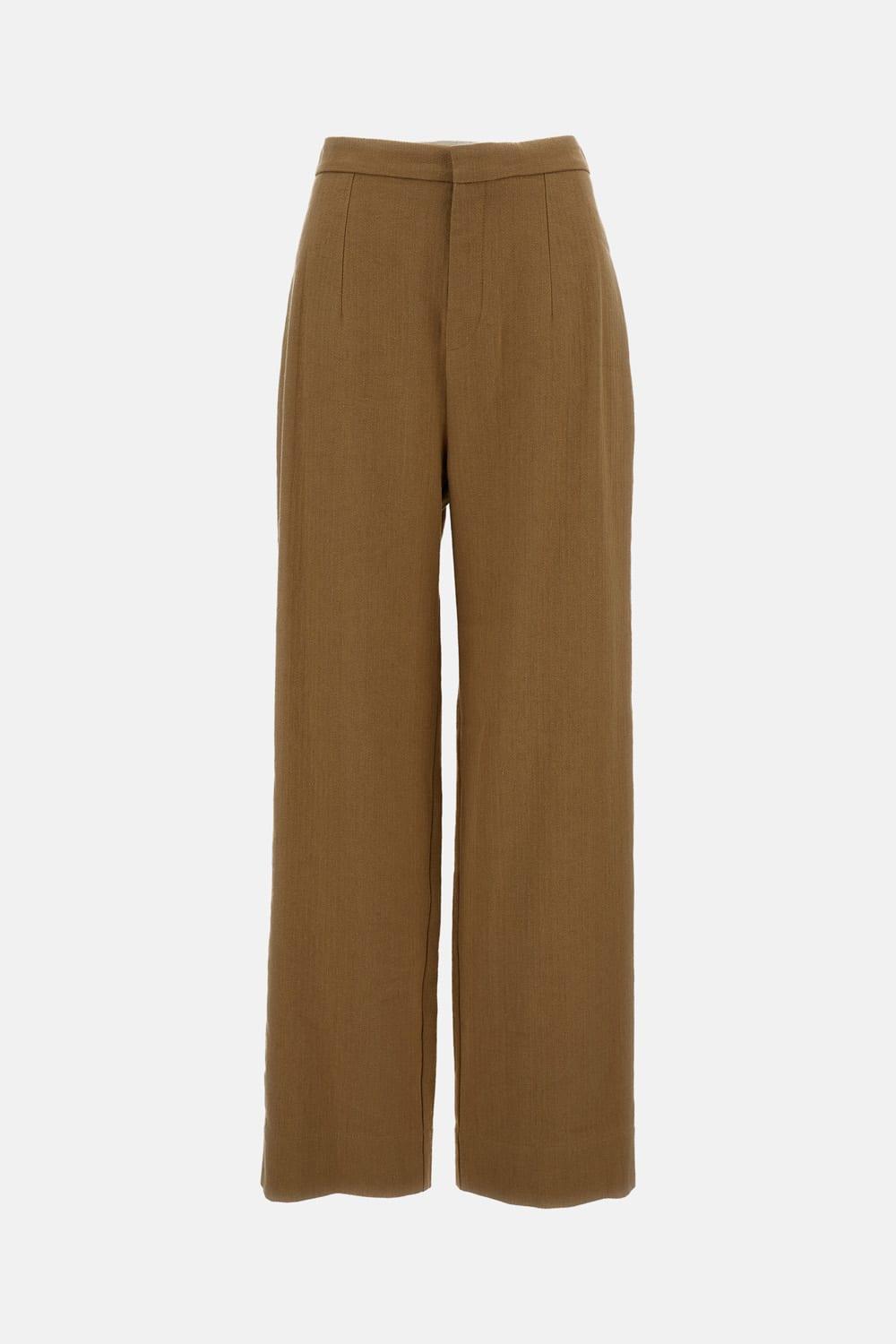jejia linen-blend trousers