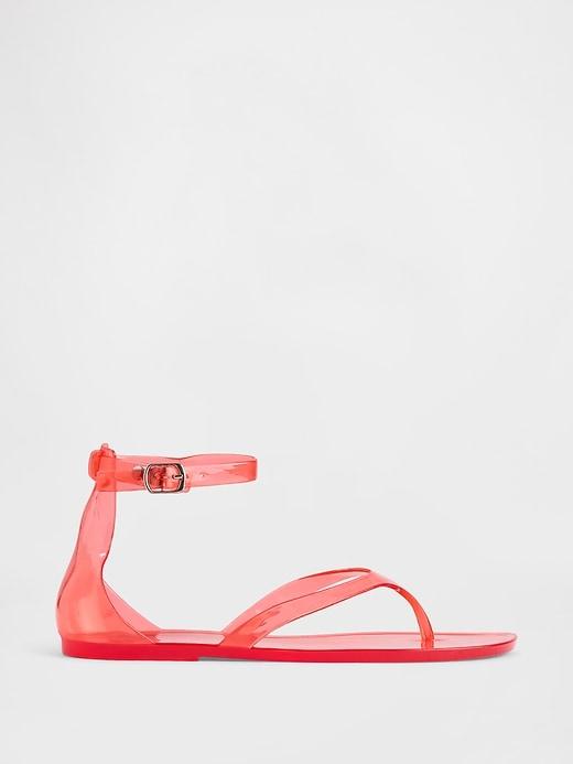 jelly thong sandals