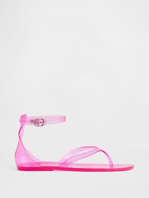 jelly thong sandals