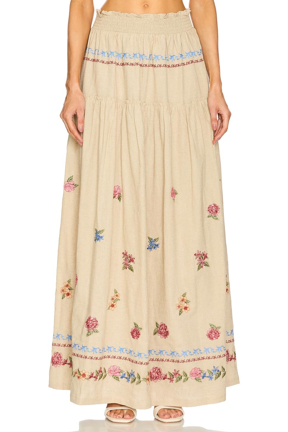 jenna blush maxi skirt