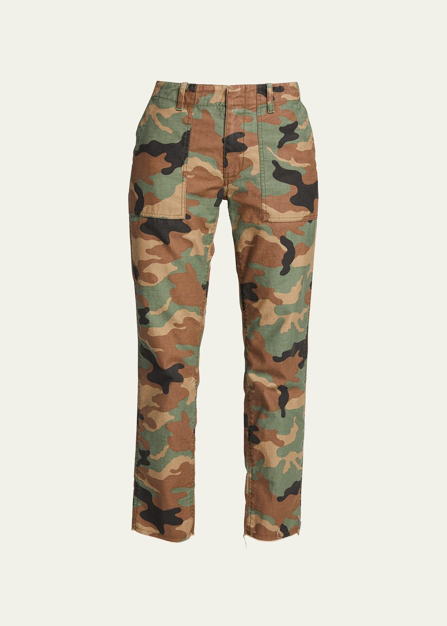 jenna cropped raw-edge pants